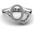 White Diamond Initial Q Ring