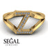 White Diamond Initial Z Ring