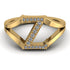 White Diamond Initial Z Ring