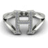 White Diamond Initial H Ring