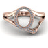 White Diamond Initial Q Ring