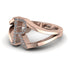 White Diamond Initial R Ring