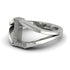 White Diamond Initial L Ring