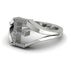 White Diamond Initial E Ring