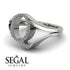 White Diamond Initial Q Ring