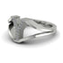 White Diamond Initial Y Ring