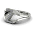 White Diamond Initial Z Ring