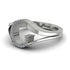 White Diamond Initial G Ring