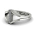 White Diamond Initial I Ring