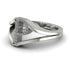 White Diamond Initial P Ring