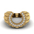 Diamond Men Horseshoe Luck Ring - Gerald No. 1