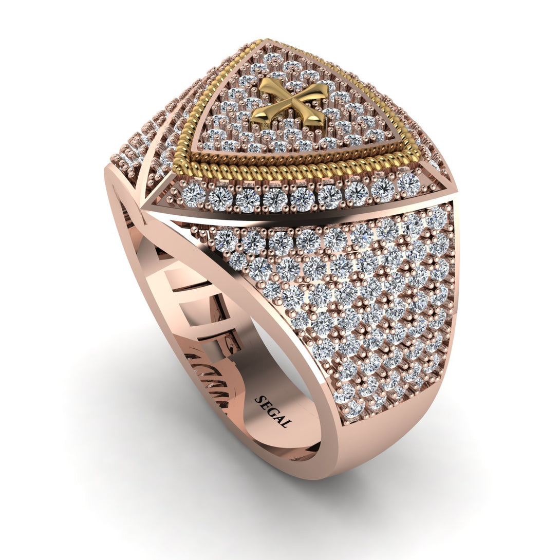 Diamond Men Signet Ring - Roger No. 2