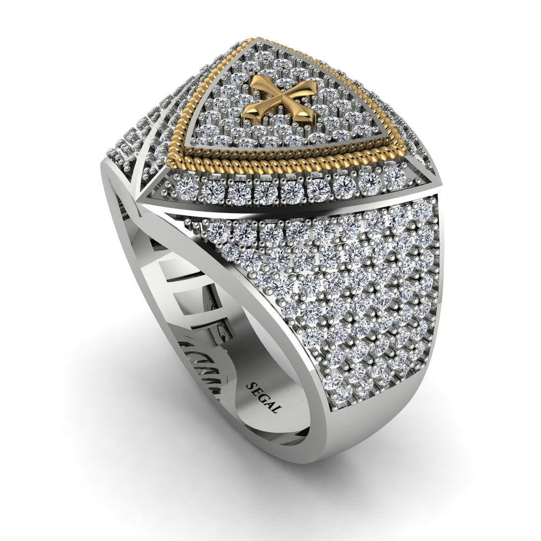 Diamond Men Signet Ring - Roger No. 3