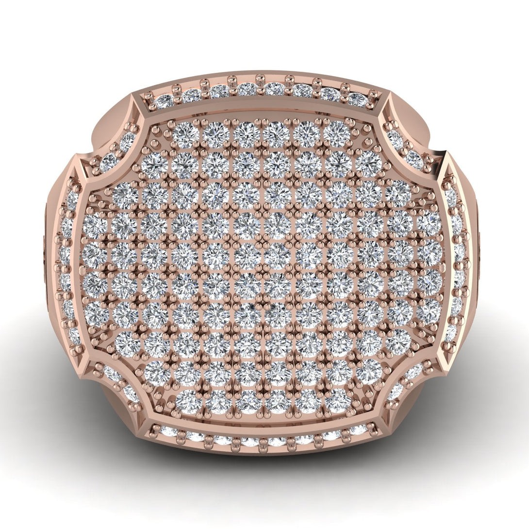 Diamond Men Signet Ring - Carl No. 2