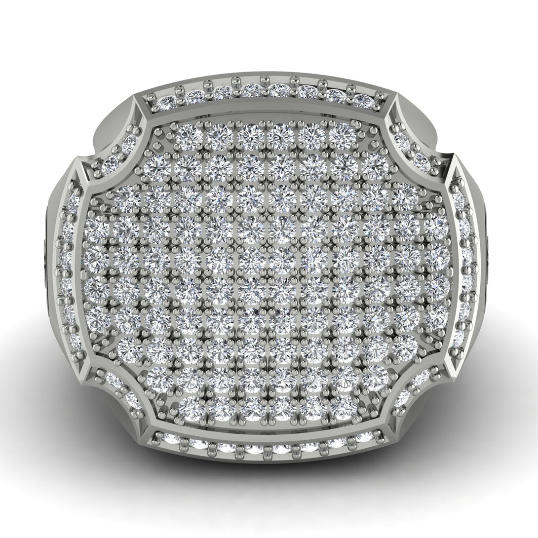 Diamond Men Signet Ring - Carl No. 3