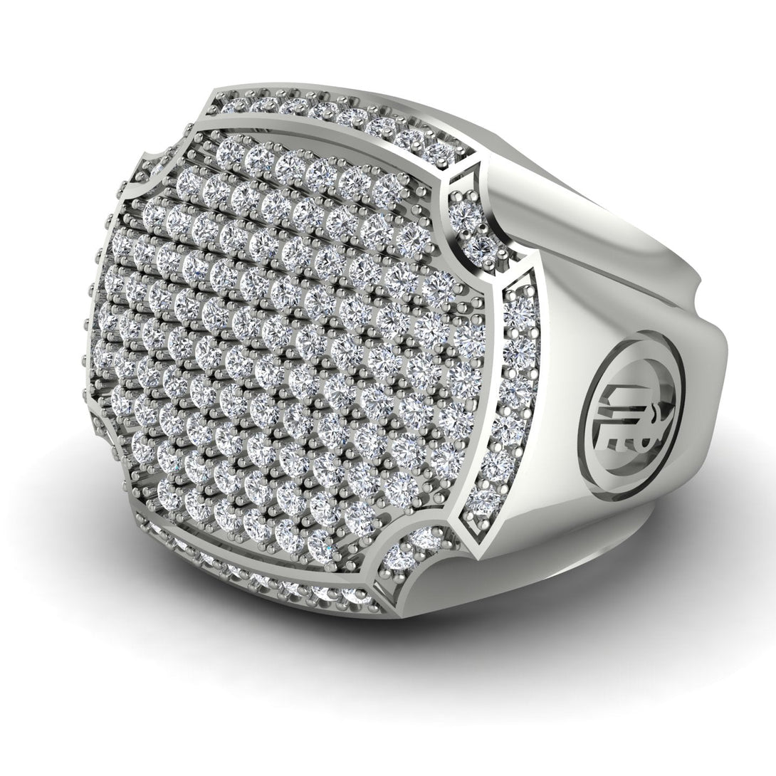 Diamond Men Signet Ring - Carl No. 3