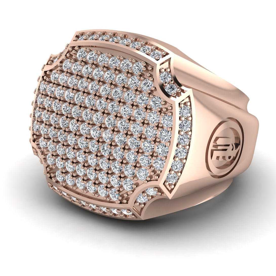 Diamond Men Signet Ring - Carl No. 2
