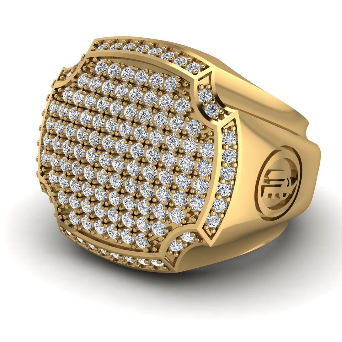 Diamond Men Signet Ring - Carl No. 1