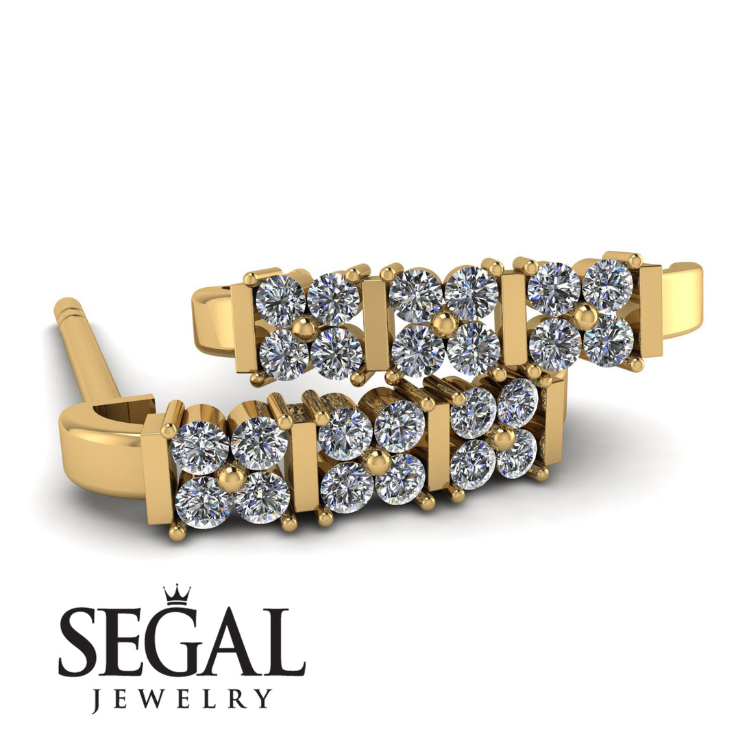 Diamond Minimalist Earrings - Elliot No. 1