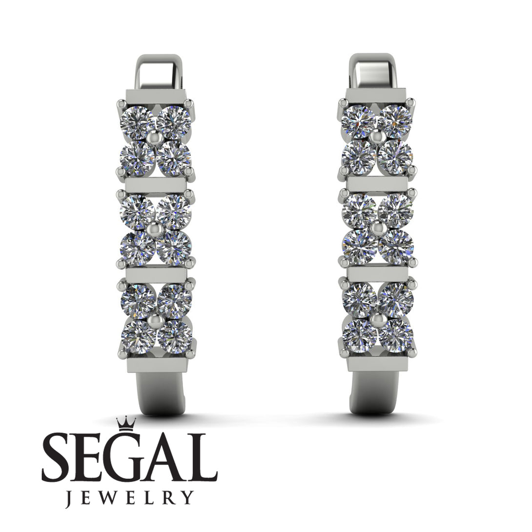 Diamond Minimalist Earrings - Elliot No. 3
