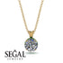 Diamond Necklace With Hidden Halo - Adaline No. 16 image 9