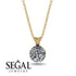 Diamond Necklace With Hidden Halo - Adaline No. 61 image 9