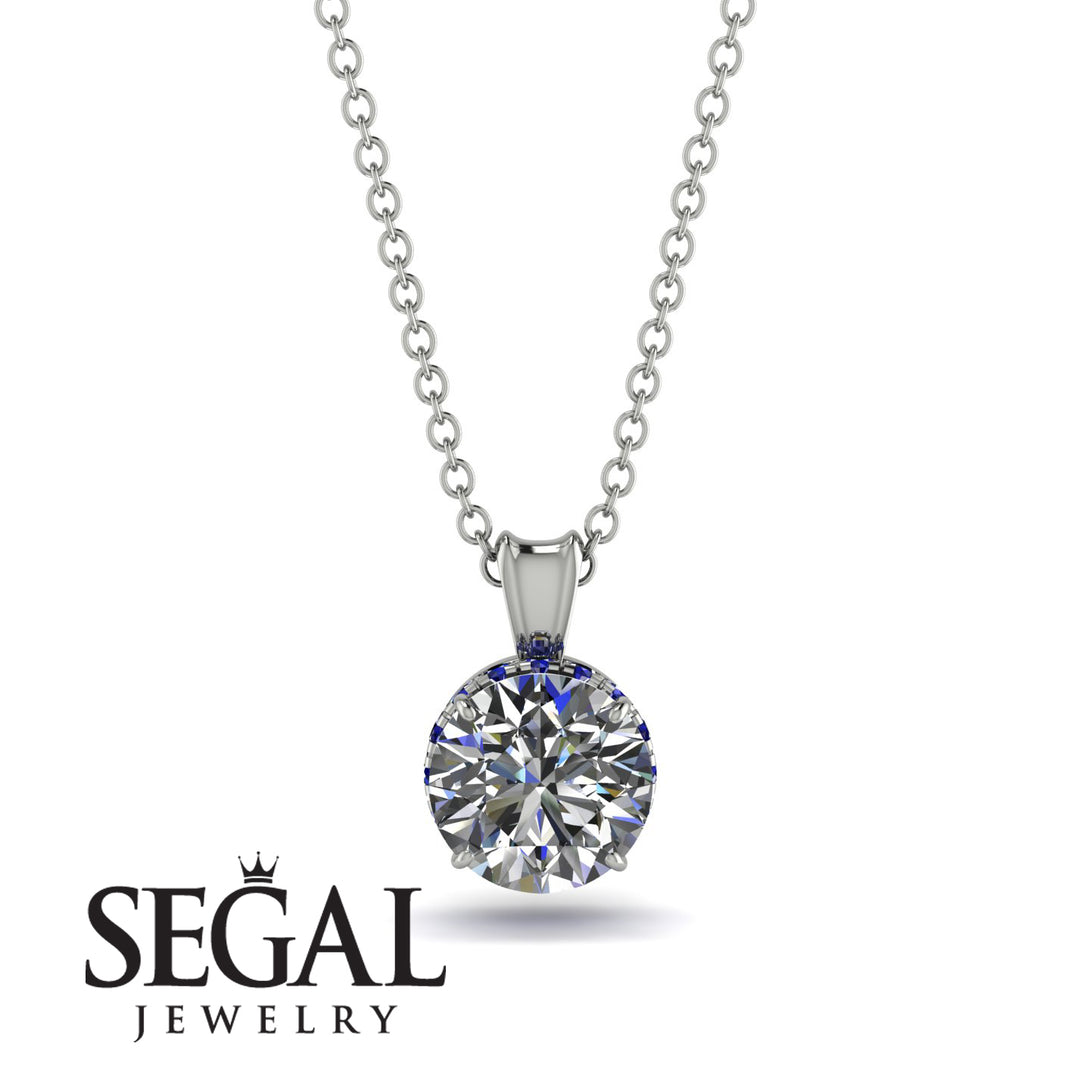 Diamond Necklace With Hidden Halo - Adaline No. 63