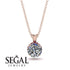 Diamond Necklace With Hidden Halo - Adaline No. 47 image 9