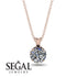 Diamond Necklace With Hidden Halo - Adaline No. 32 image 9