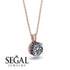 Diamond Necklace With Hidden Halo - Adaline No. 62