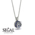Diamond Necklace With Hidden Halo - Adaline No. 63