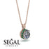 Diamond Necklace With Hidden Halo - Adaline No. 17 image 2