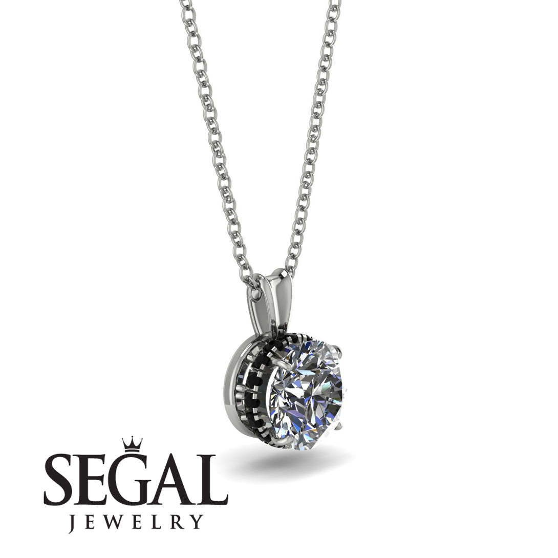 Diamond Necklace With Hidden Halo - Adaline No. 33