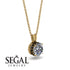 Diamond Necklace With Hidden Halo - Adaline No. 31 image 2