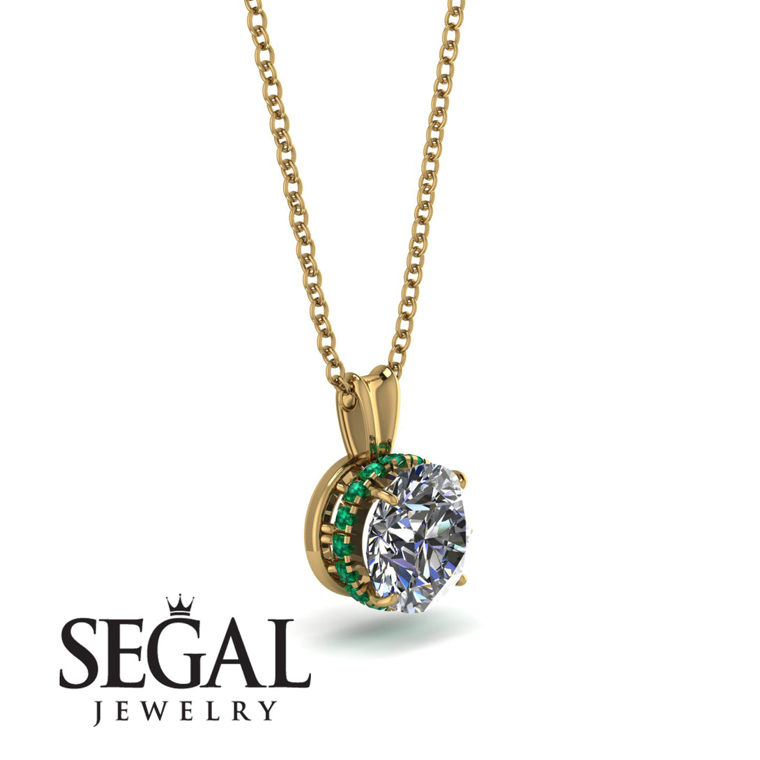 Diamond Necklace With Hidden Halo - Adaline No. 16