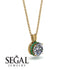 Diamond Necklace With Hidden Halo - Adaline No. 16 image 2