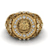 Diamond Royal Lion Men Signet Ring - Terry No. 1 image 13