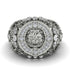 Diamond Royal Lion Men Signet Ring - Terry No. 3 image 9