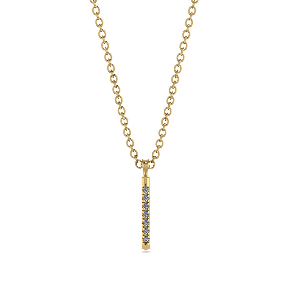 Diamond Stick Pendant - Kate No. 1