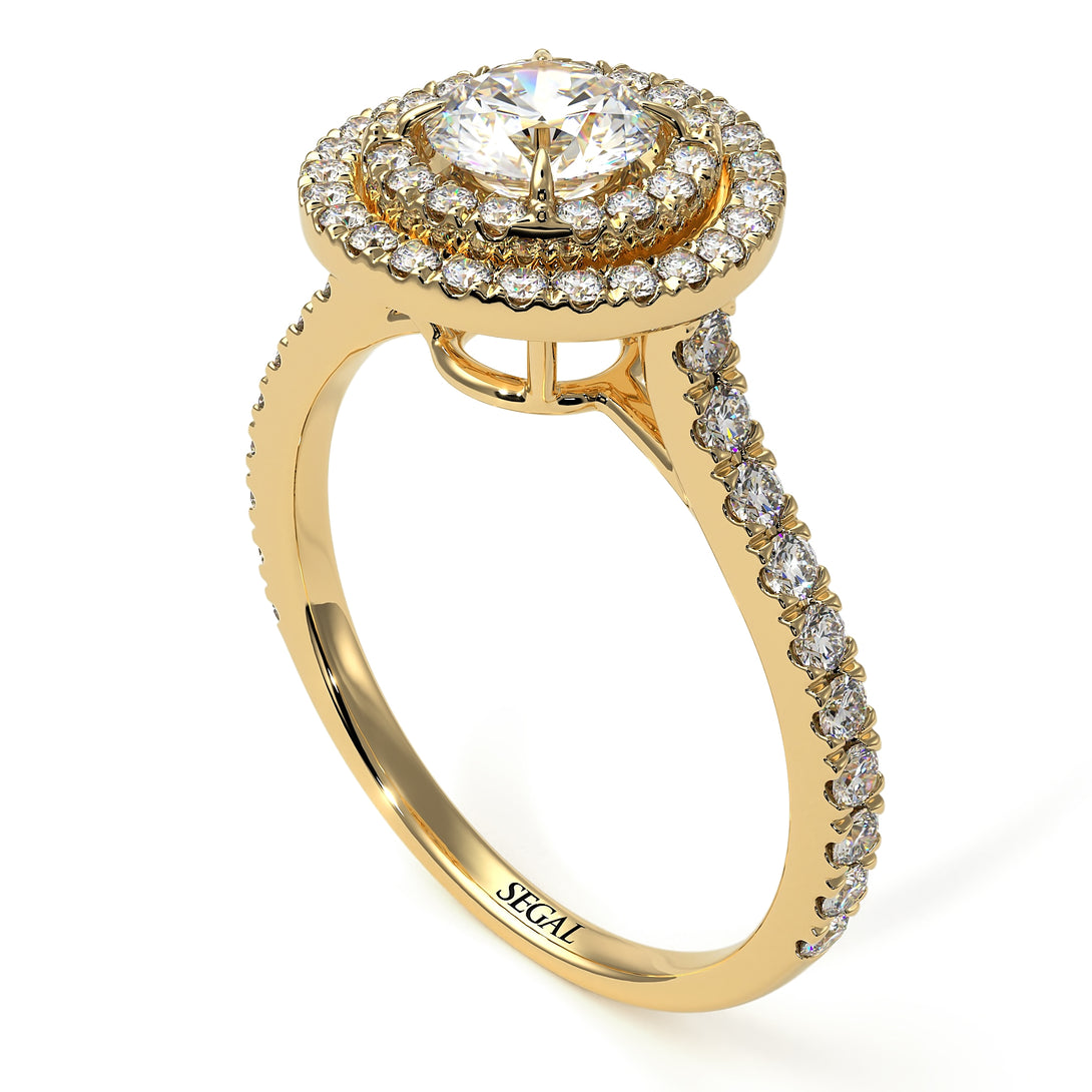 Double Halo Diamond Ring - Zoey No. 4