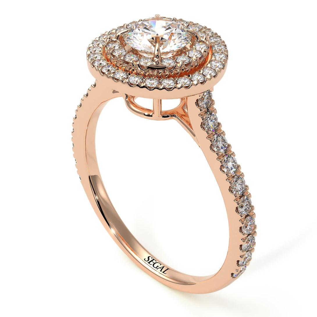 Double Halo Diamond Ring - Zoey No. 5