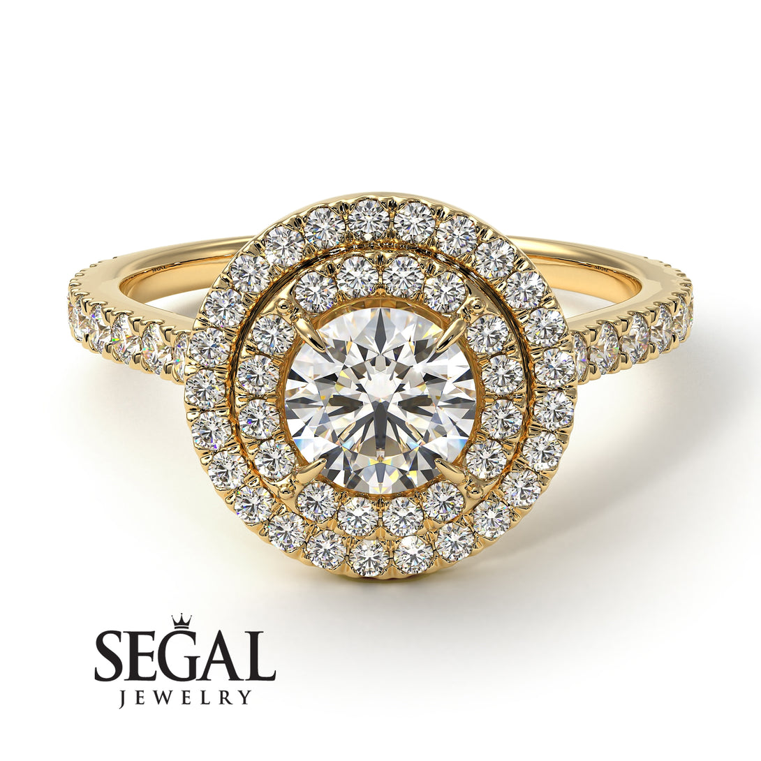 Double Halo Diamond Ring - Zoey No. 4