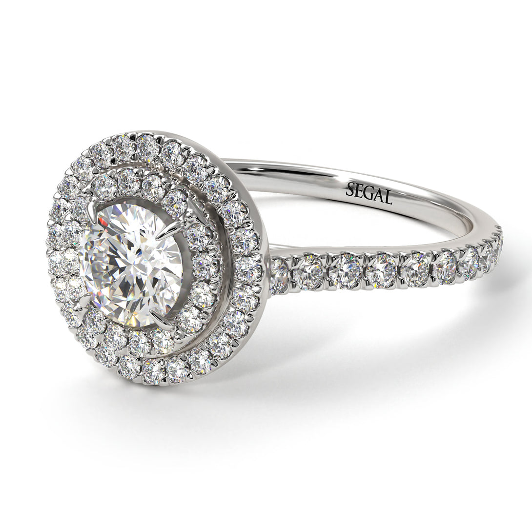 Double Halo Diamond Ring - Zoey No. 6