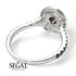 Double Halo Black Diamond Ring - Zoey No. 33 image 7