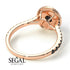 Double Halo Black Diamond Ring - Zoey No. 32 image 7