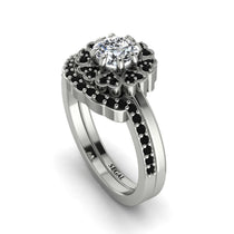 Double Halo Diamond Cushion Bridal Set - Sharon No. 33 image 1