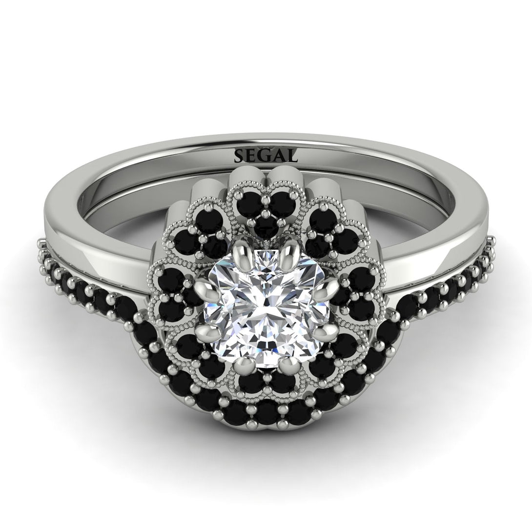 Double Halo Diamond Cushion Bridal Set - Sharon No. 33