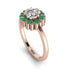 Double Halo Diamond Cushion Engagement Ring - Sharon No. 17