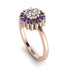 Double Halo Diamond Cushion Engagement Ring - Sharon No. 62 image 1