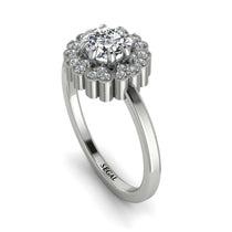 Double Halo Diamond Cushion Engagement Ring - Sharon No. 3 image 1